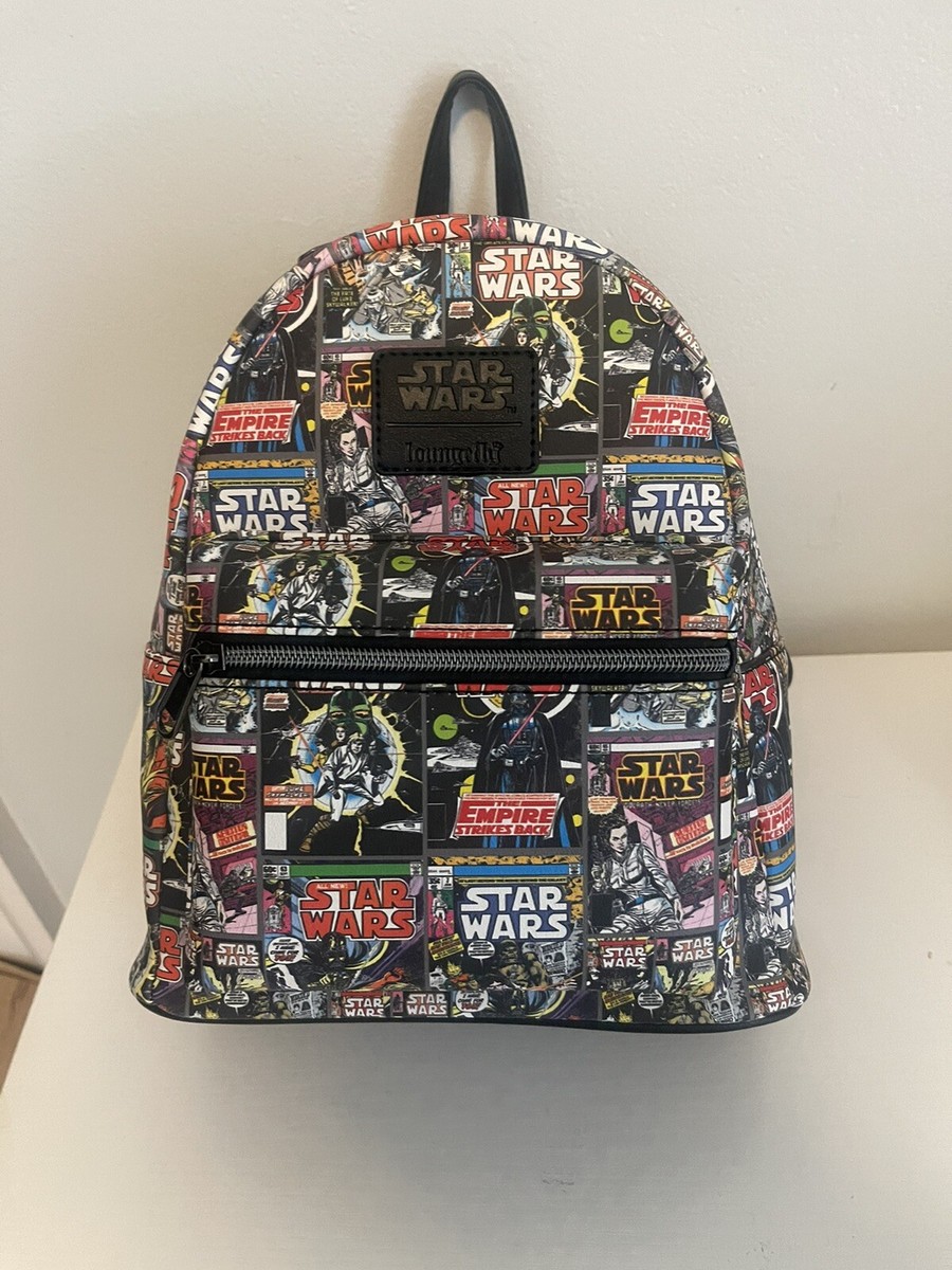 New Disney Loungefly Mini Comic Backpack Darth VaderStar