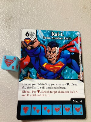 Dice Masters DC Worlds Finest Card & Die #52 Kal-L From Another Earth