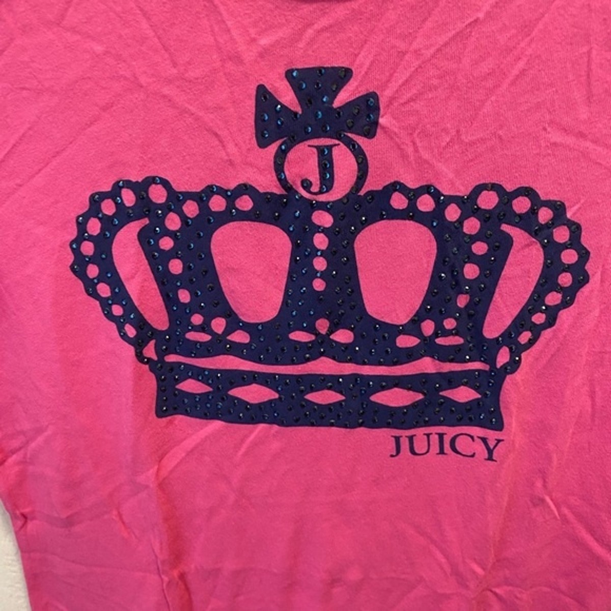 JUICY COUTURE★ rhinestones Logo T-shirt JC207 Juicy Couture Rhinestone Logo Graphic Tee T-shirt | eBay
