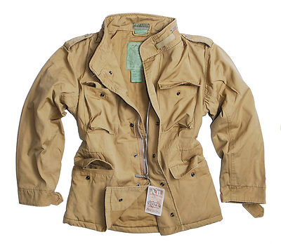 US Feldjacke M65 Vintage stonewashed sandfarben
