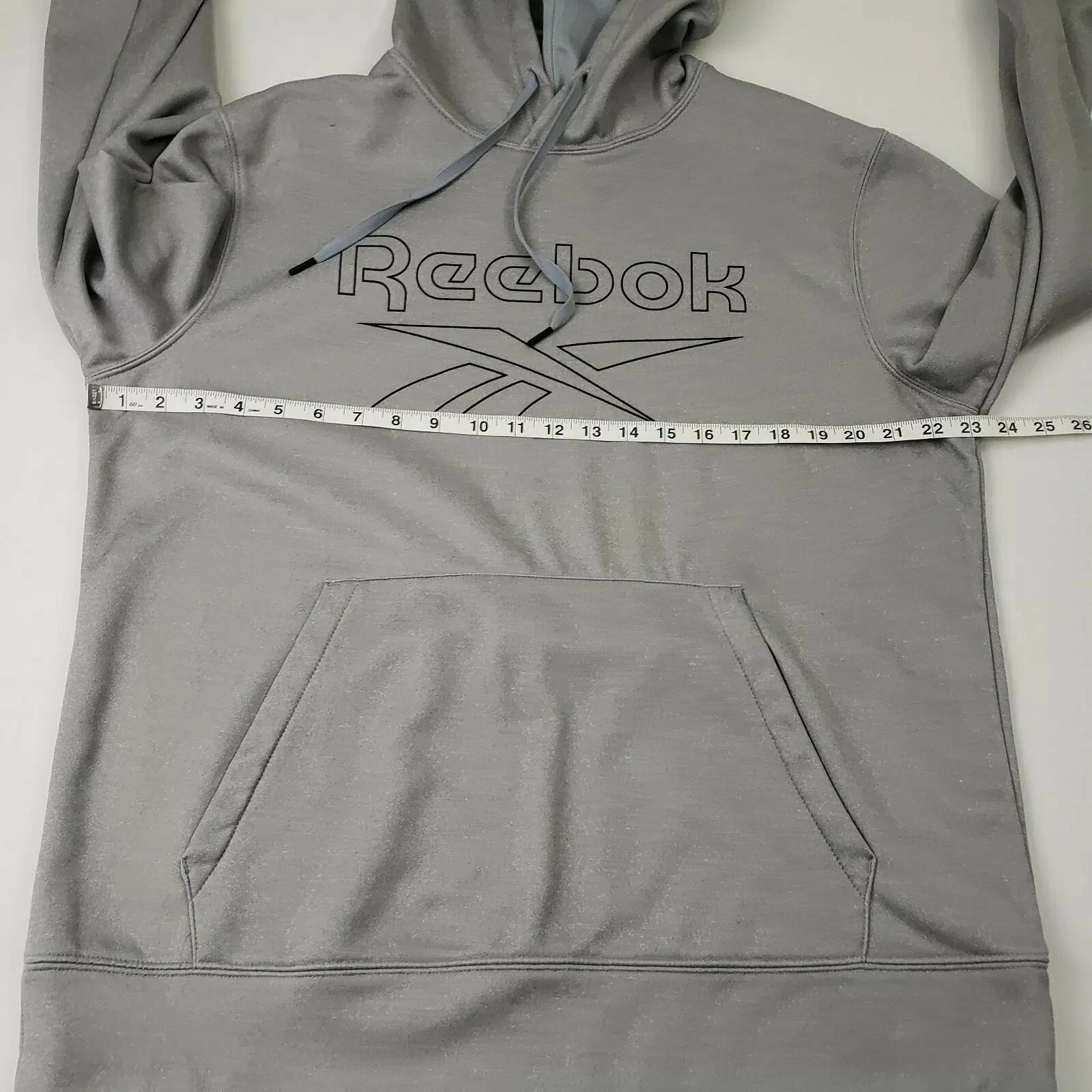 VETEMENTS Reebok maglione argento donna felpa con cappuccio taglia large