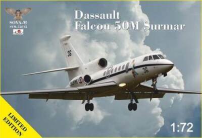 Falcon 50M Passenger plane, scale model Length 257 mm 1/72 Sova Model 72015