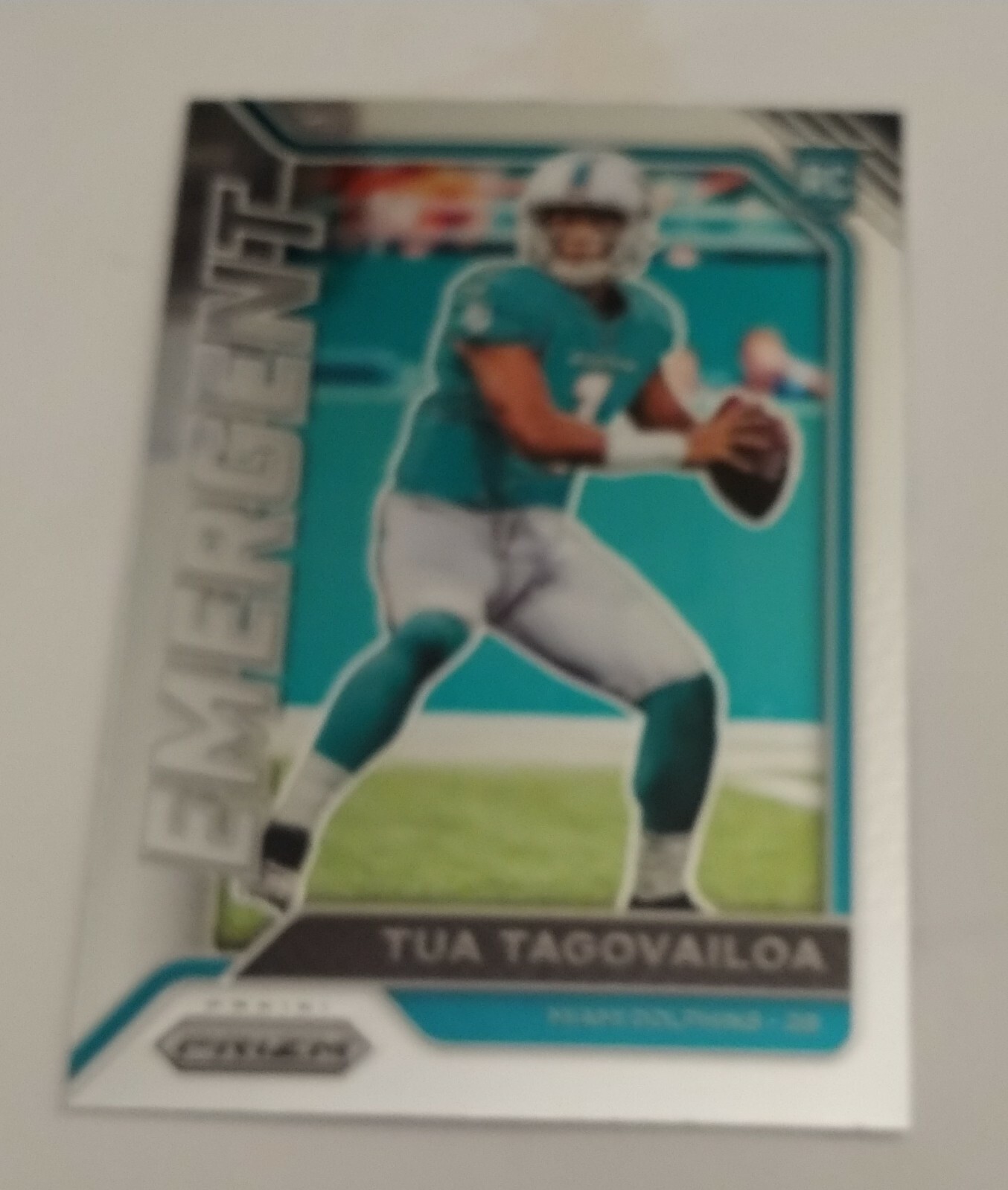 2020 TUA TAGOVAILOA Panini Prizm Emergent NFL INSERT Card #2 Miami Dolphins MINT