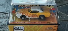 NOS Autoworld R8 Flamed 69 Pontiac GTO Thunderjet Ultra G HO Slot Car Run on AFX