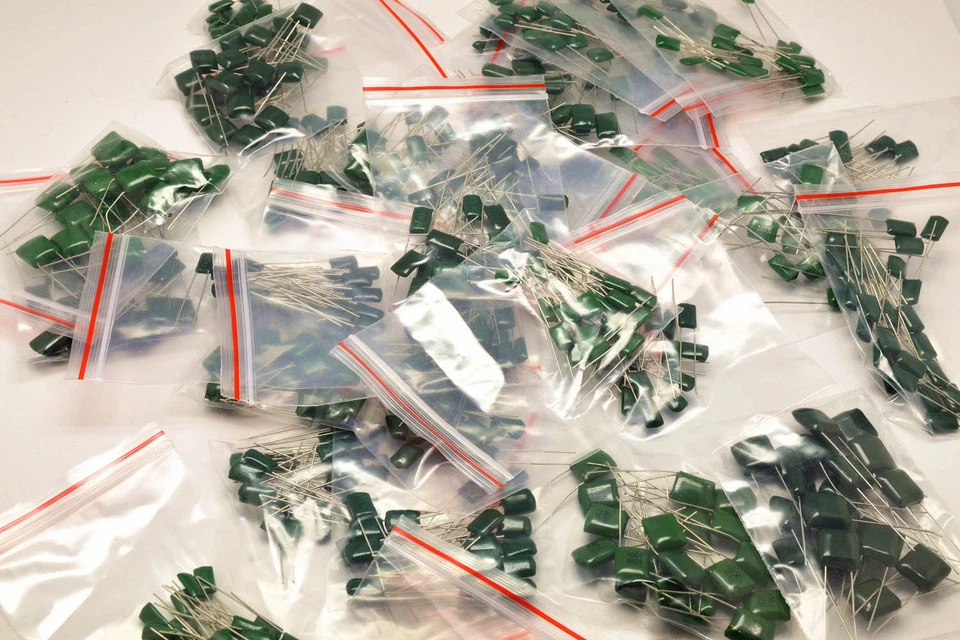 120PCS 1000V Mylar Film Capacitor assorted Kit 3A102J~3A103J 1nF~10nF