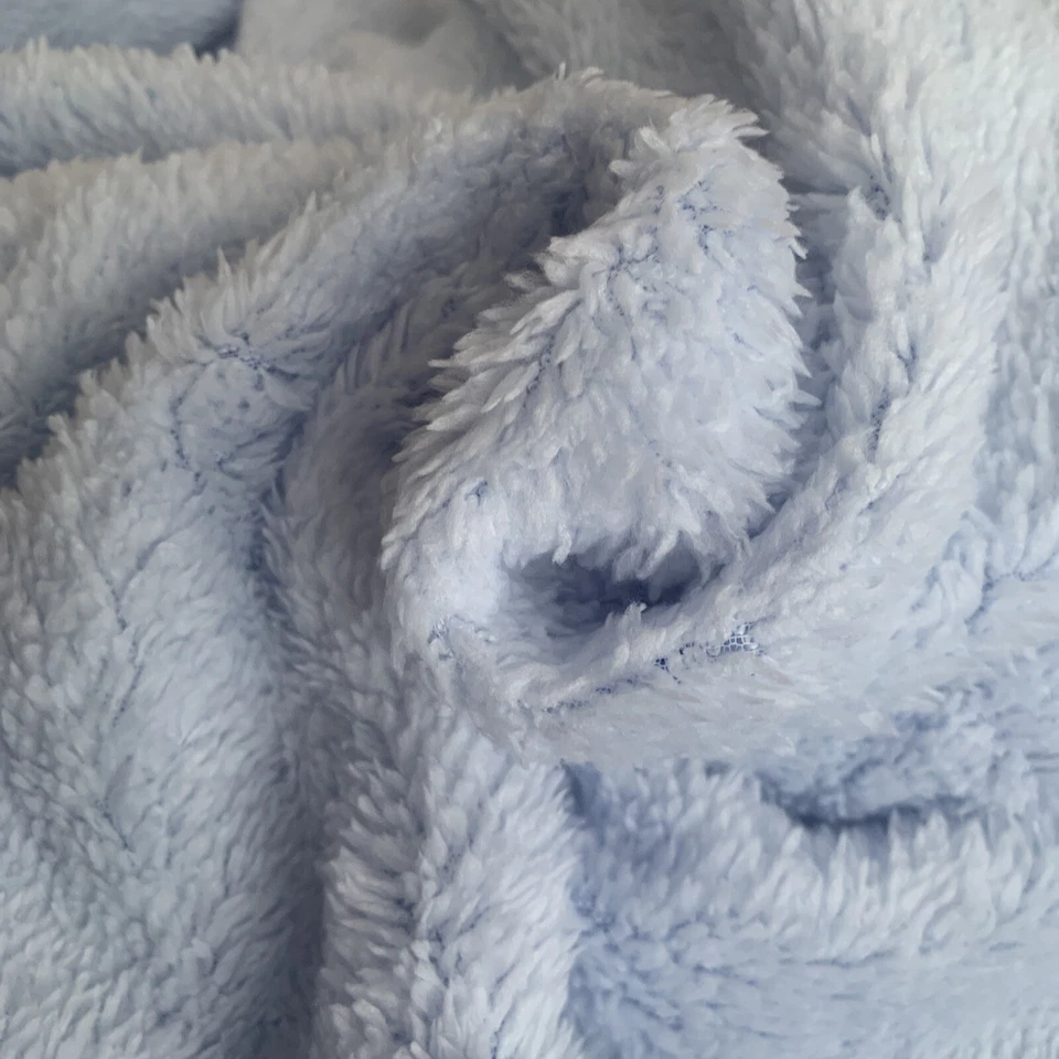 Blue Baby Blanket Swaddling Newborn Thermal Soft Fleece Blanket Winter Bedding - Image 2 of 4