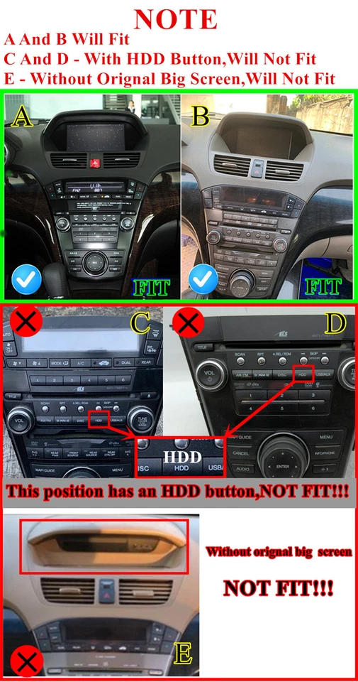 Unidad principal de navegación GPS radio estéreo para automóvil Android 12 de 9"" para Honda Acura MDX 2007-2013 Foto 2 de 4