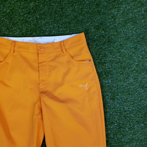 PUMA Sport Lifestyle Orange Sweatpants Size L - Picture 3 of 9