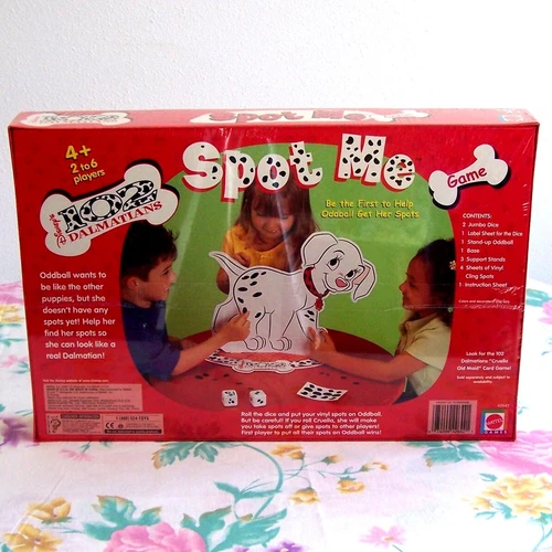 Disney’s 102 Dalmatians Vintage Board Game, Spot Me Mattel New Still Sealed