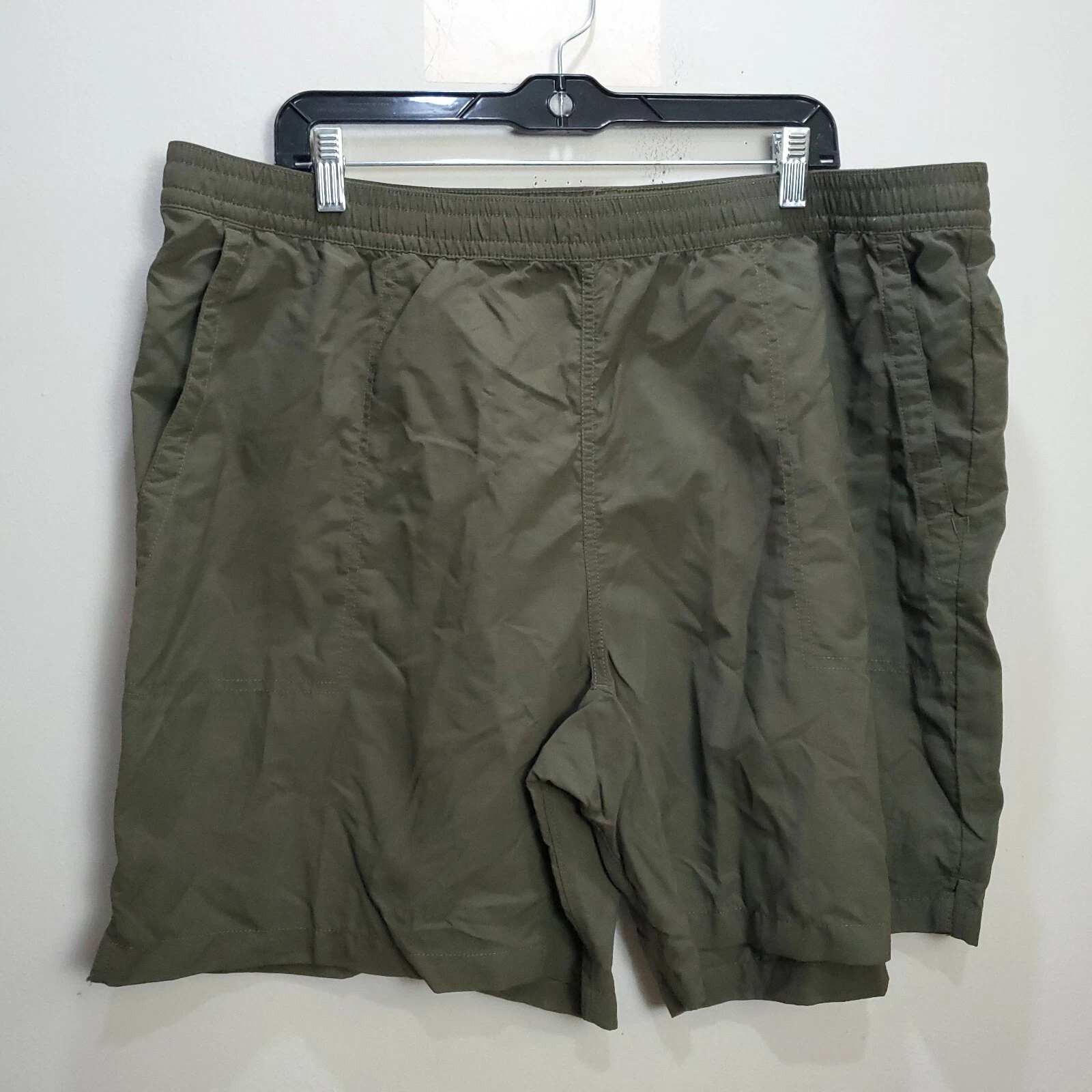 The North Face Hybrid Shorts Mens XXL Green Lined Class V Belted Outdoor Active
