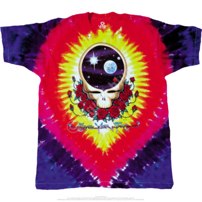 GRATEFUL DEAD-SPACE YOUR FACE-2 SD TIE DYE T-SHIRT S-M-L-XL-2X-3X-4X-5X-6X Wier