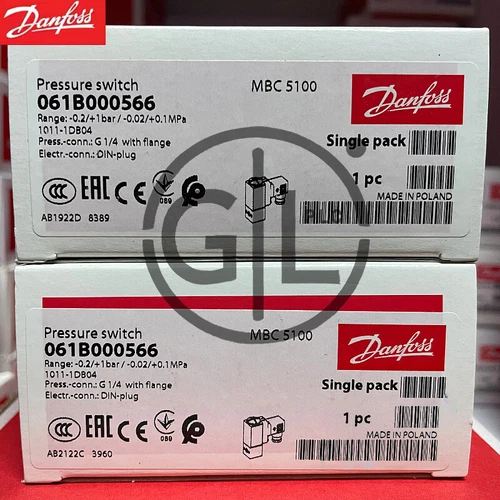 1 Stück MBC5100 1011-1DB04 061B000566 DANFOSS DRUCKSCHALTER STEUERUNG Schneller Versand - Bild 1 von 4