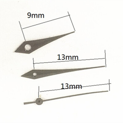 Arrow Shape Dark Silver 13mm Watch Hands for Miyota 1M12 Japan Quartz Movement
