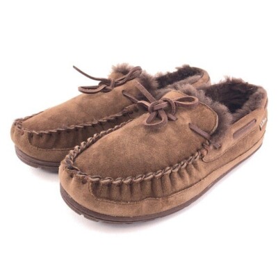 L.L. Bean Wicked Good Moccasin Slippers Mens Size 9M  display picture 3