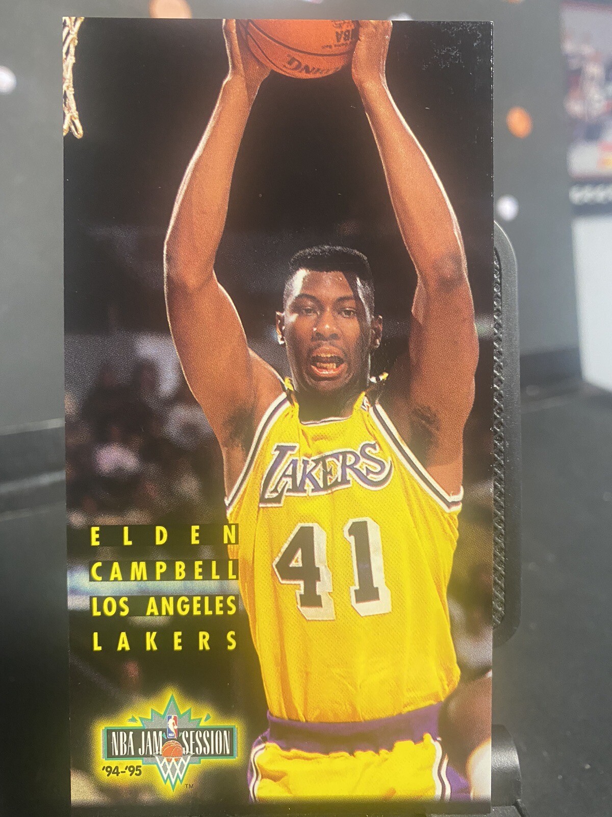 1994 Fleer NBA Jam Session Elden Campbell #89 LA Lakers