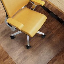 Image of NATRKE Office Chair Mat for Hard Floor Transparent, Large 122X92 Cm 48"X36" Desk