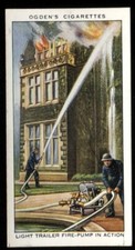 Tobacco Card, Ogdens, AIR RAID PRECAUTIONS, 1938, Light Trailer Fire Pump, #22