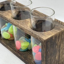 Plant Propagation Station Terrarium Planters with 3 Glads Tubes Vase Beer Flight