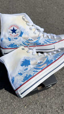 The Great Wave Off Kanagawa Custom Converse Chuck Taylor