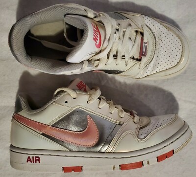 Nike Women's Sz 7 Air Prestige III Basketball Shoes White Pink Silver 394656-162