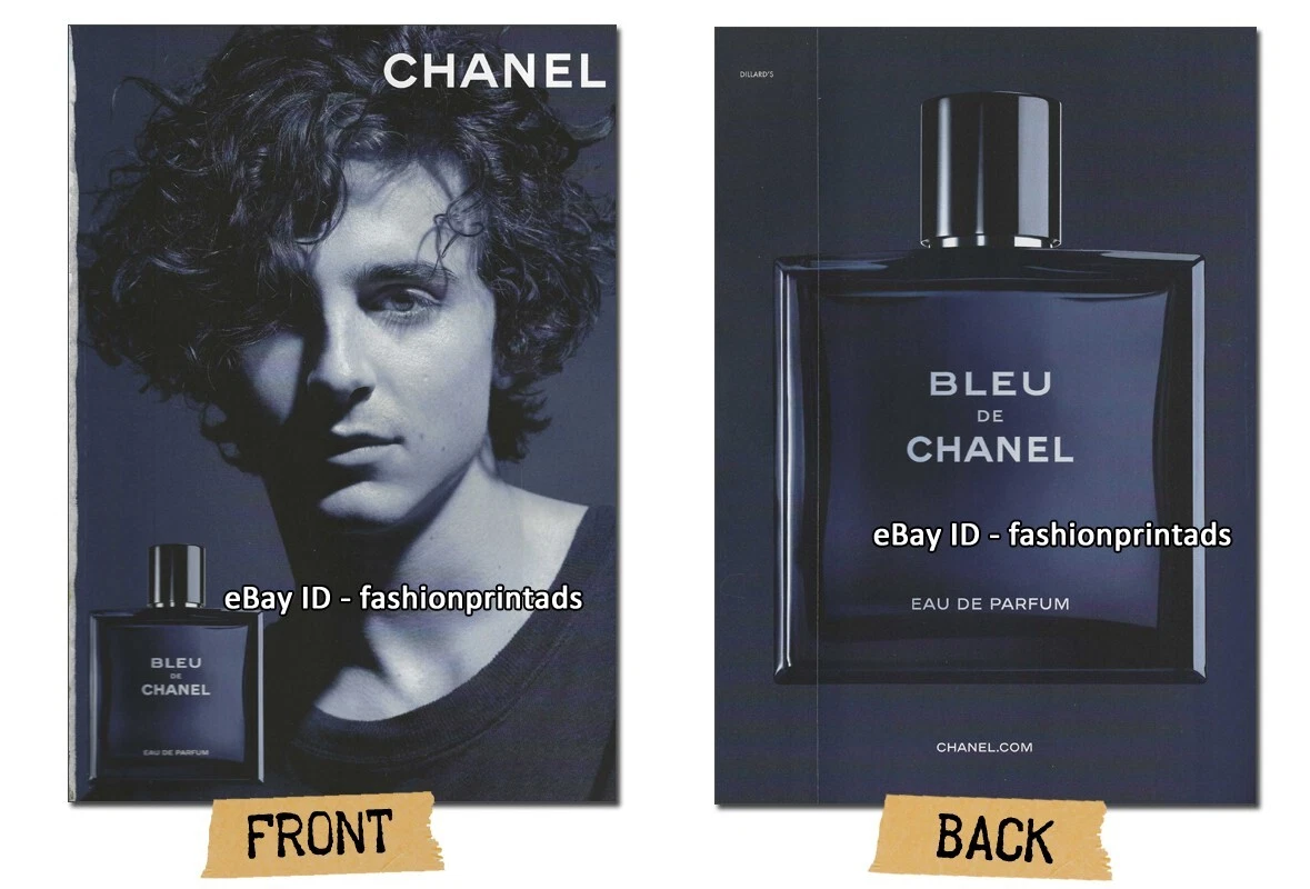 CHANEL Men's Fragrances 2-Page PRINT AD 2023 TIMOTHEE CHALAMET