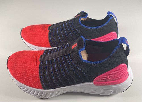 Nike React Phantom Run Flyknit 2 scarpe donna 7,5 cremisi brillanti running comode - Foto 3 di 11