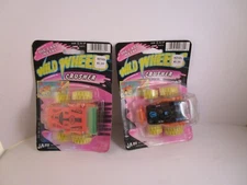 Vintage NOS Pair of Die-Cast Metal Wild Wheels Crusher Car Toys Jaru Ja-Ru