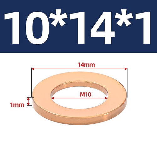 Metric Copper Sealing Washers Flat Gasket Rings Form A DIN 7603 A - M3 - M60 - Picture 59 of 135