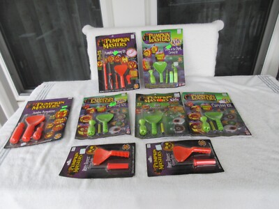 8 PACKS ~~Pumpkin Masters [ #1 Selling Brand  Family ] Carving Kits ~~L@@K!!