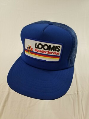 LOOMIS COURIER SERVICE Cap Trucker Hat Snapback Baseball Vintage retro 80s