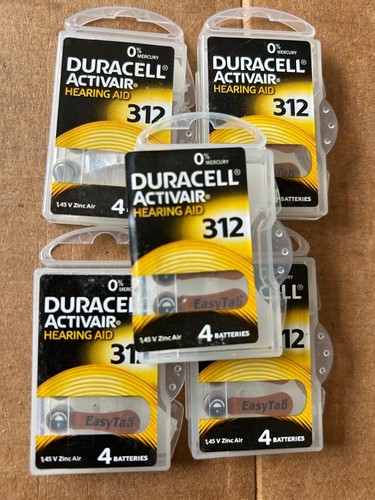 600 X Duracell Activair Hörgerätebatterien PR70, Größe 10, Gelb