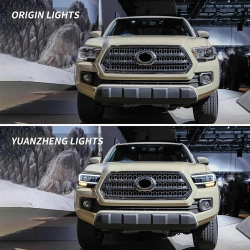 VLAND Full LED Reflector Headlights For 2015-22 Toyota Tacoma Front Lamps L+R - Picture 8 of 24