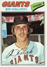 Ed Halicki 1977 TOPPS Baseball Card #343