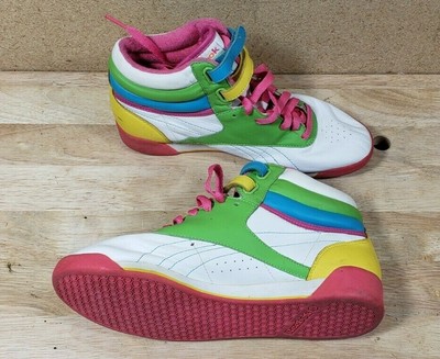 colorful high top reeboks