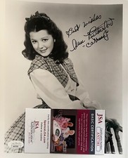Ann Rutherford RIP Carreen O'Hara GONE WITH THE WIND Signed 8X10 w/JSA COA