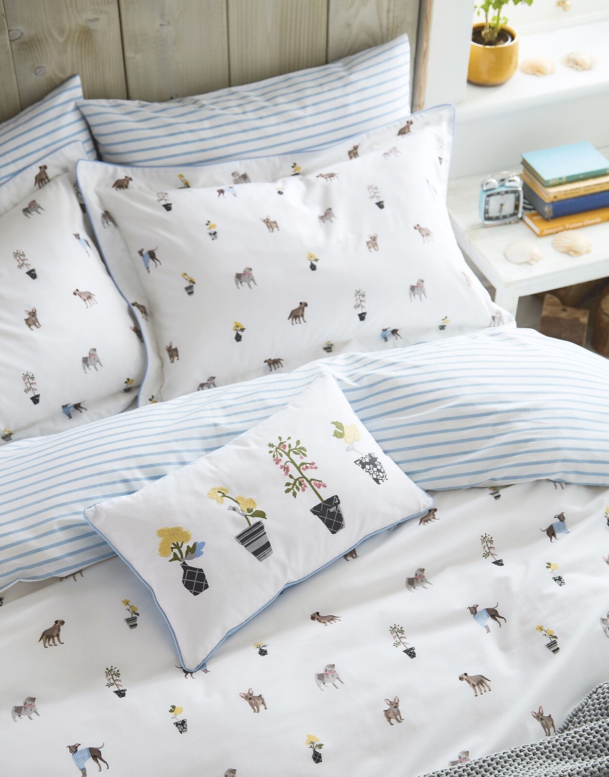 Housse de couette double Joules Garden Dogs, réversible, 100 coton eBay