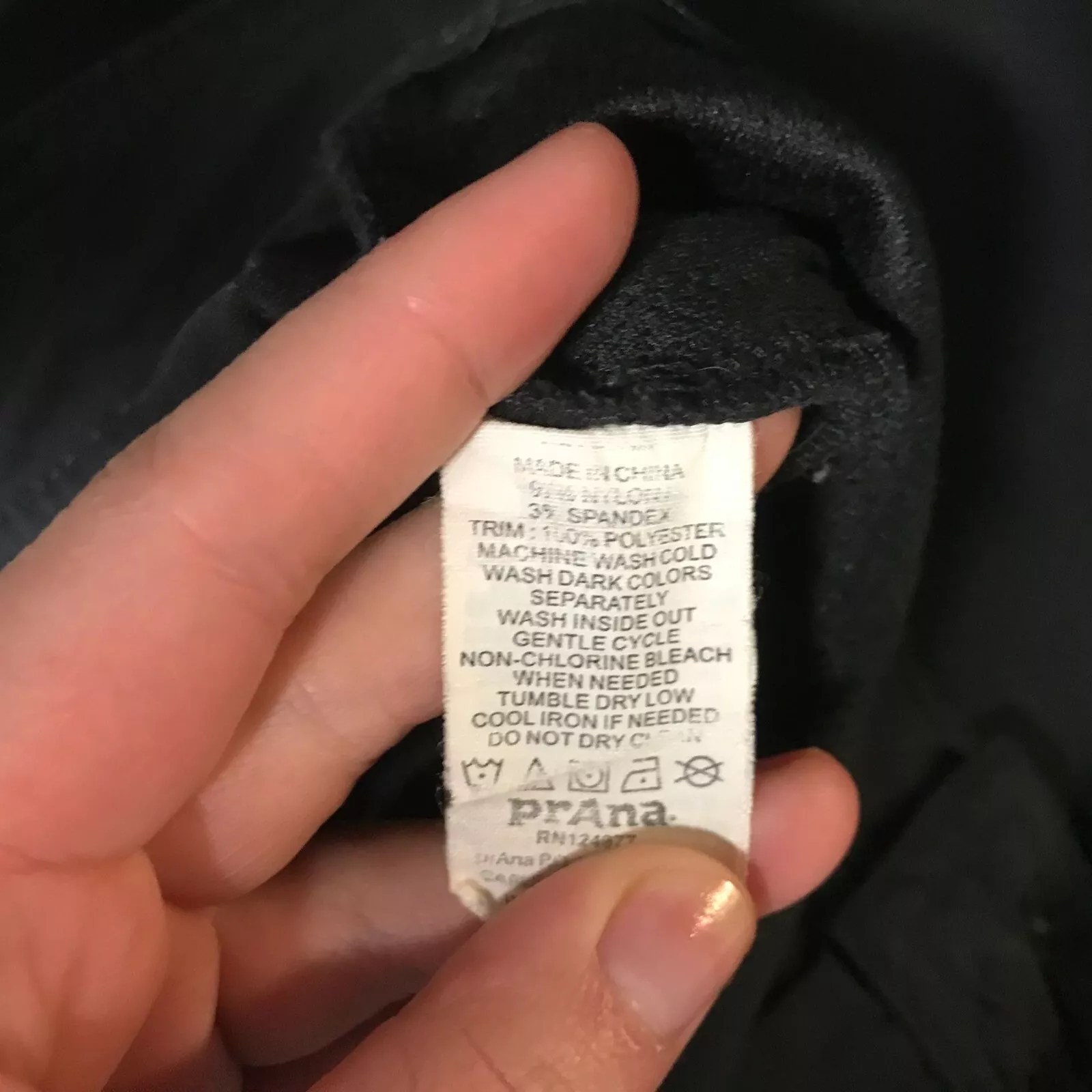 prana roll-up hiking camping nylon blend pants