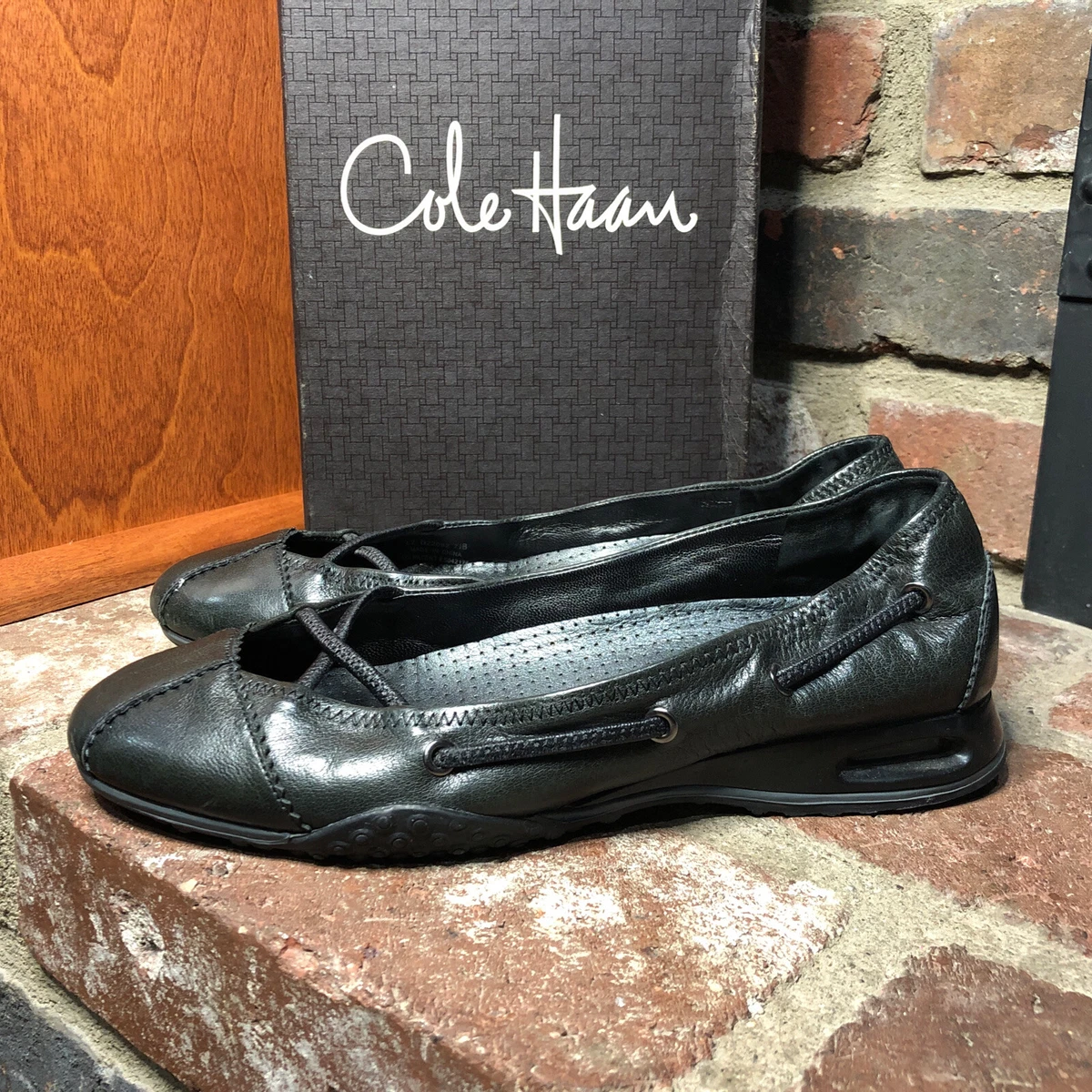 Cole Haan NikeAir Bria Mary Jane Black Ballet Shoes Womens Sz 7.5B