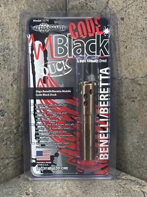 Patternmaster Code Black Duck Choke Tube for 20ga Benelli/Beretta Mobil ...