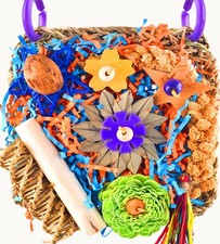 Bird Toys Parakeet Toys Cockatiel Foraging Toys Conure Shredder Toys for Para...