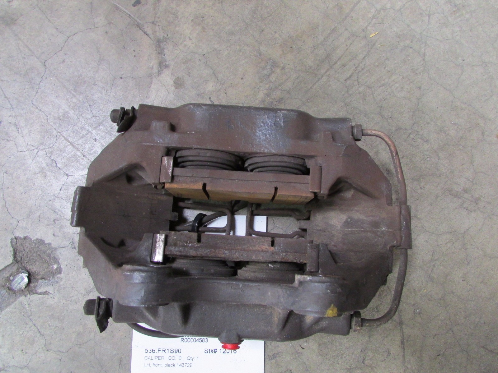 Ferrari 348, LH Left Front Black Brake Caliper, Used, P/N 143729