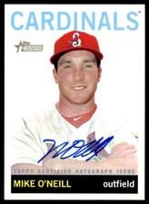 2013 Topps Heritage Minor League Real One Autographs Mike O'Neill Auto