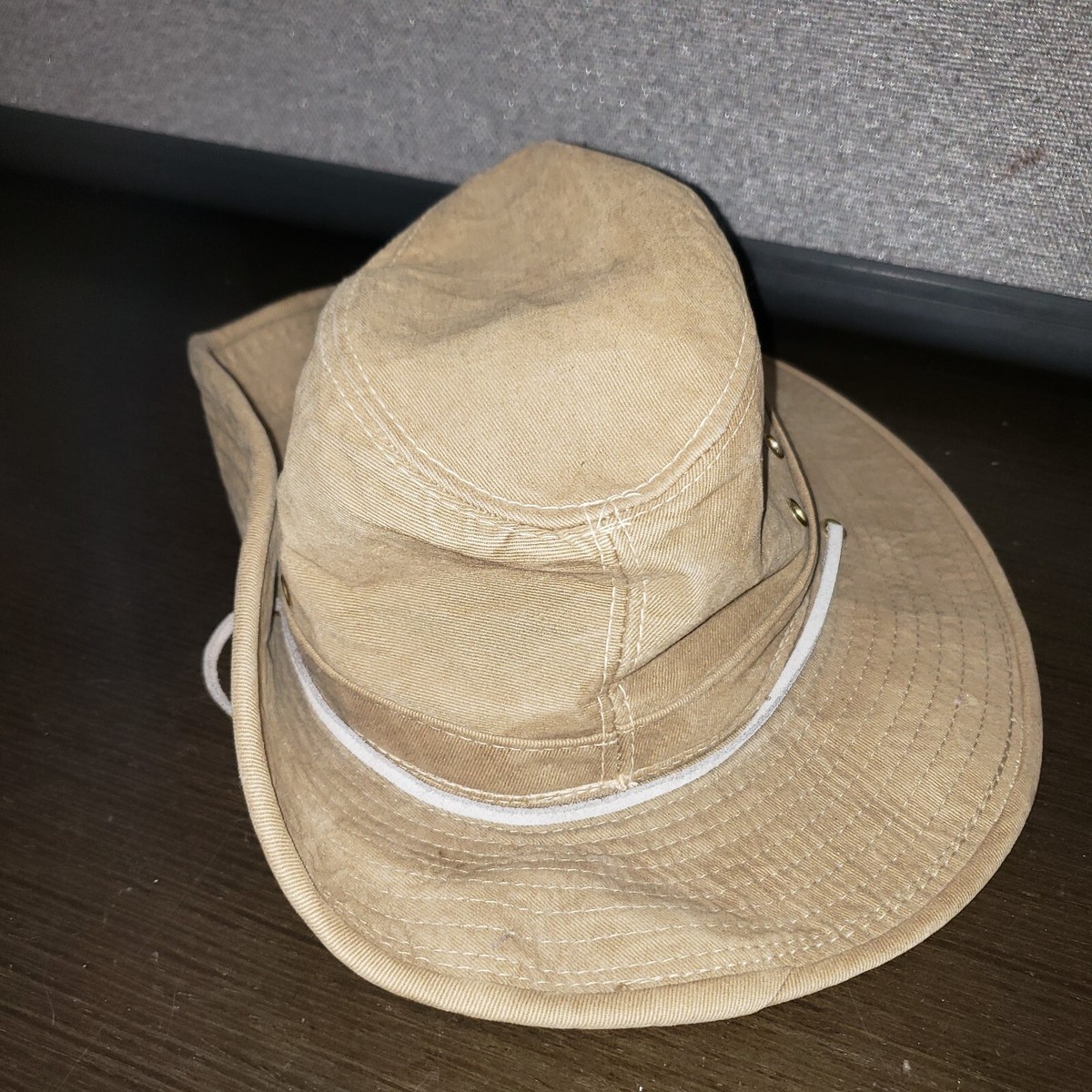 Henschel Hatquarters Tan Canvas Western Safari Hat Side Snap 