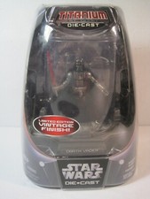 STAR WARS Titanium Series Die Cast Figure Darth Vader 4" 2005 MIB