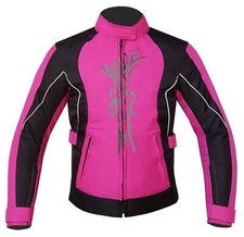 Warrior Gears Women's Graphic Embroidery 600d Cordura Textile Motorcycle Jacket