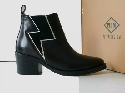 Palladium Damen Stiefeletten Priema Black Leather, Chelsea Leder schwarz Gr.36140 