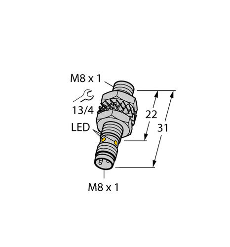 TURCK Bi2-EG08K-AP6X-V1131 4669450 Inductive sensor PNP - Picture 2 of 4