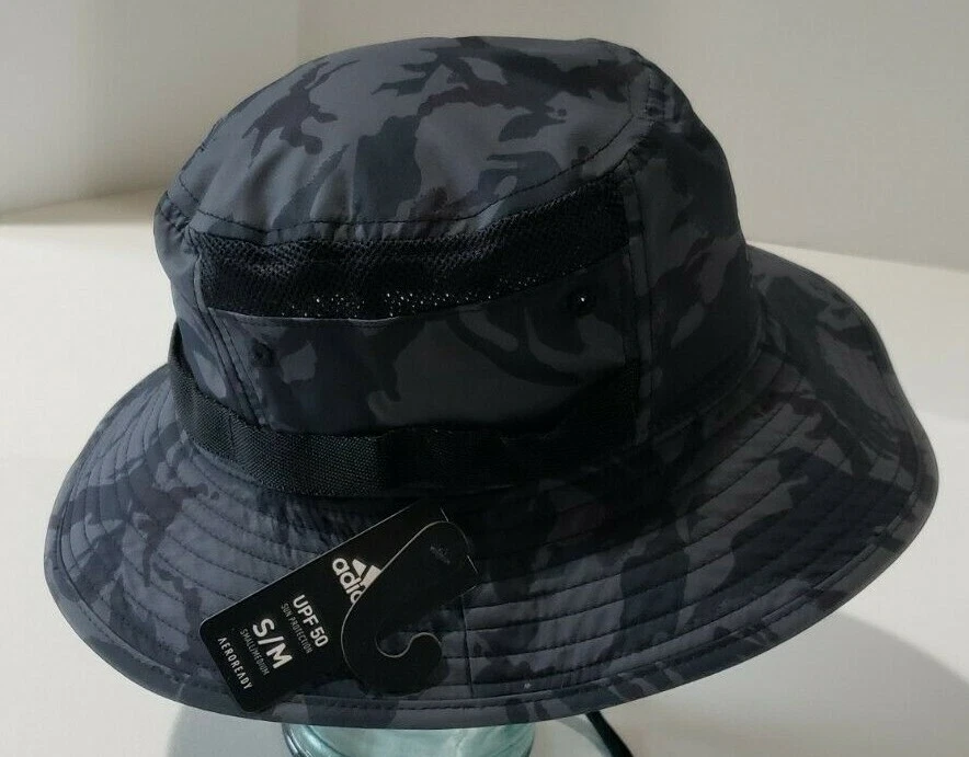 Sombrero de cubo para hombre ADIDAS Victory II gris seis camuflaje negro talla S/M golf pesca UPF Foto 4 de 4