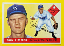 1955 Topps Baseball –Don Zimmer 92 – Dodgers  – Set Breakup –NrMT