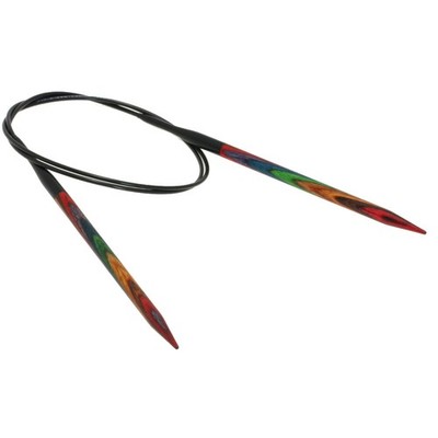 Wolle Kreativ! Lana Grossa - Rundstricknadel Design-Holz multicolor 100cm 2,5mm